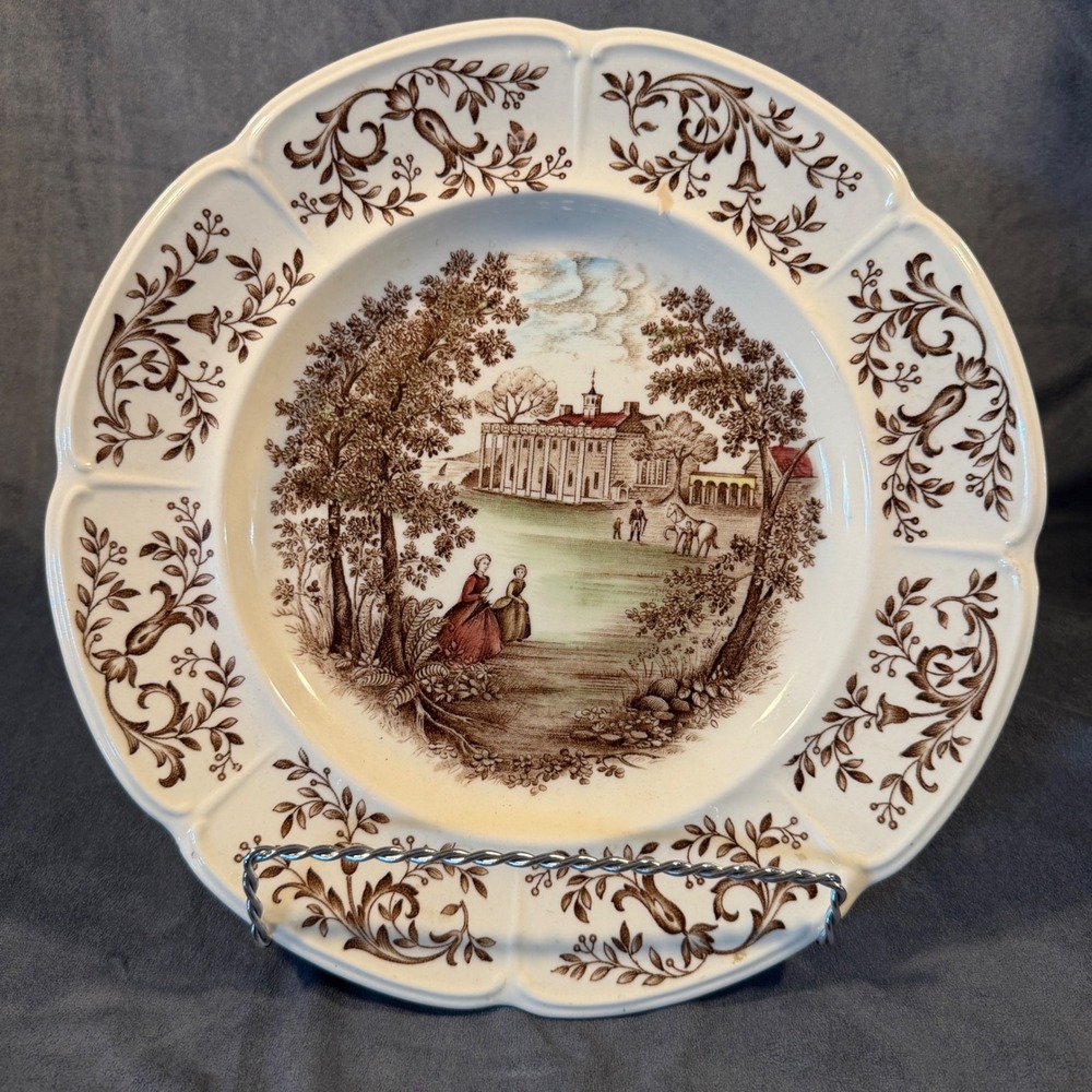 Johnson Brothers Windsor Ware Mount Vernon View Over the Potomac Dinner Plate